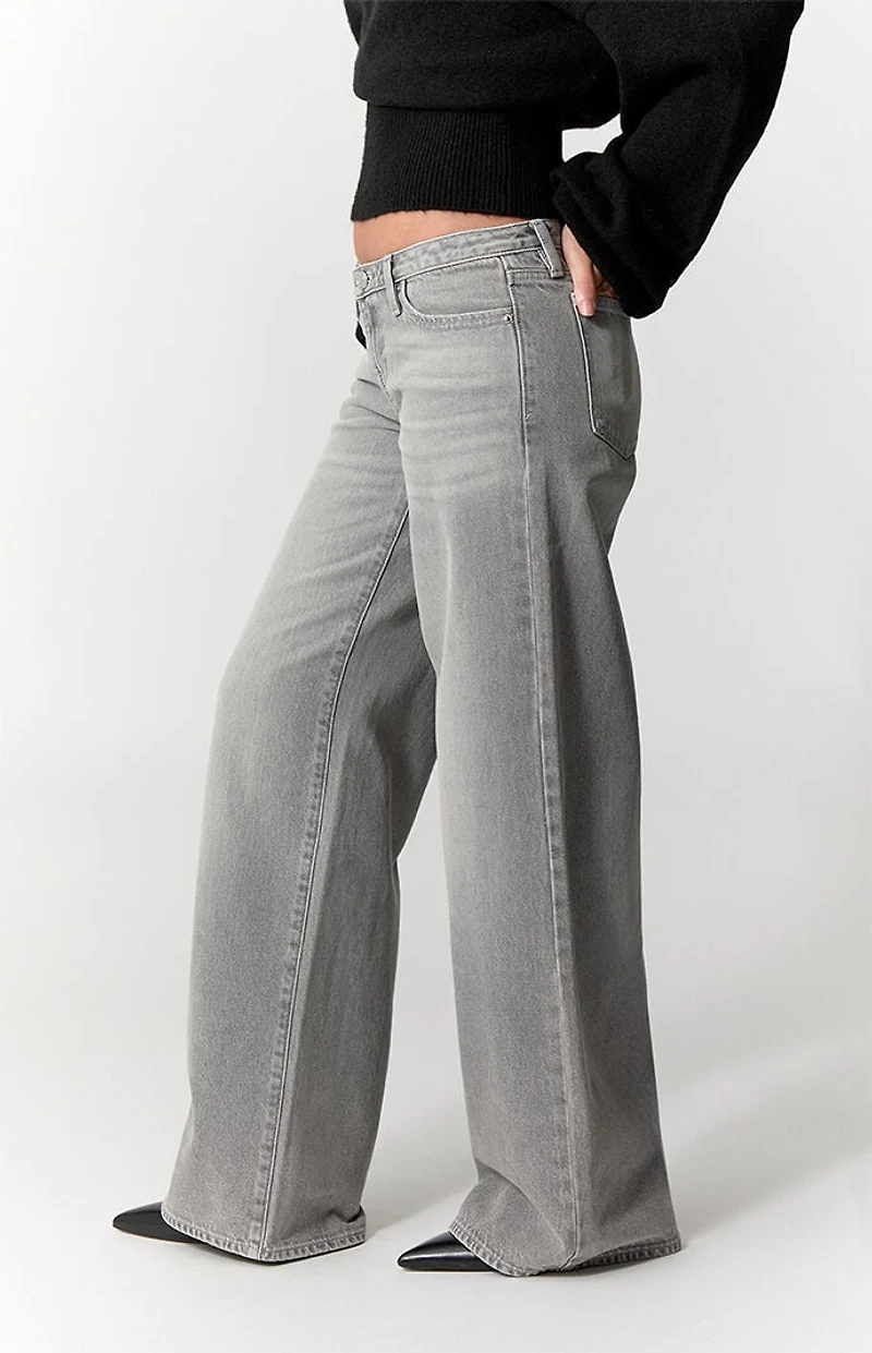 Pacsun Kaia Ultimate Low Rise Baggy Jeans Gray