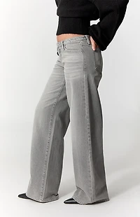 Pacsun Kaia Ultimate Low Rise Baggy Jeans Gray
