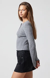 Beverly and Beck Kaila Cable Knit Sweater