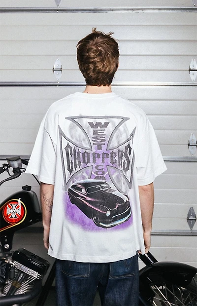 West Coast Choppers Purple Hue Cropped T-Shirt