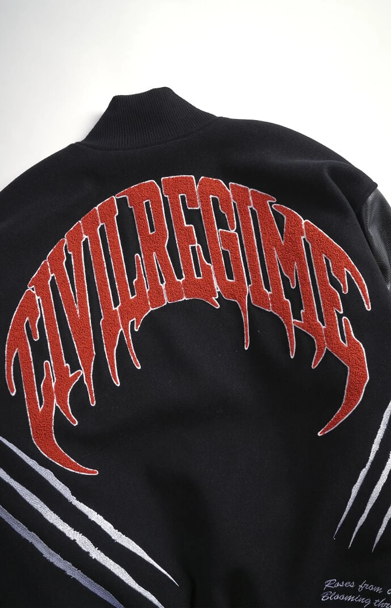 Civil x X-Men '97 Wolverine Slash Varsity Bomber Jacket