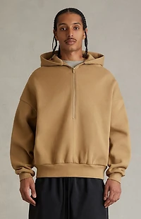 Fear of God ESSENTIALS Dune Property Lounge Half Zip Hoodie