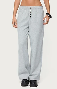 Edikted Lorelle Wide Leg Sweatpants