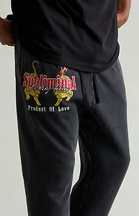 Pacsun Subliminal Fleece Straight Leg Sweatpants
