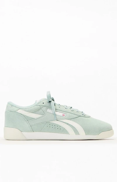 Reebok Women's Green Freestyle Lo Sneakers