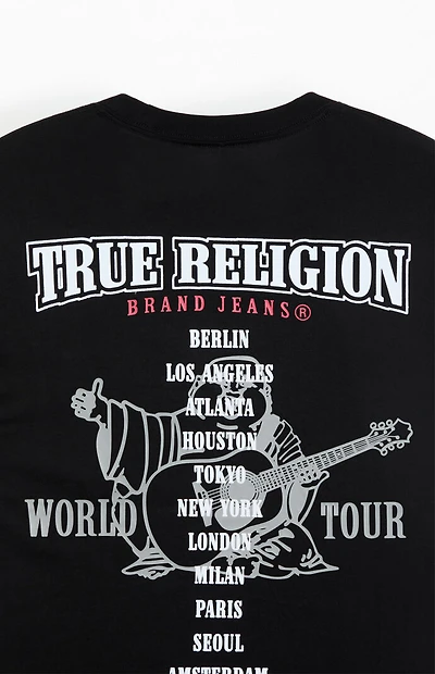 True Religion Flocked World Tour T-Shirt