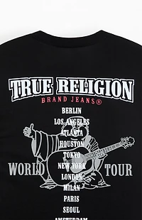 True Religion Flocked World Tour T-Shirt
