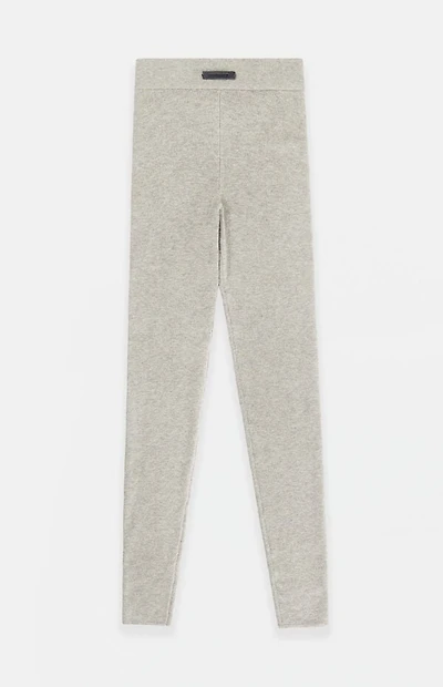 Fear of God ESSENTIALS Women's Heather Stone High Power Ribbed Knit Leggings