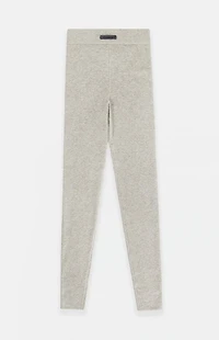 Fear of God ESSENTIALS Women's Heather Stone High Power Ribbed Knit Leggings