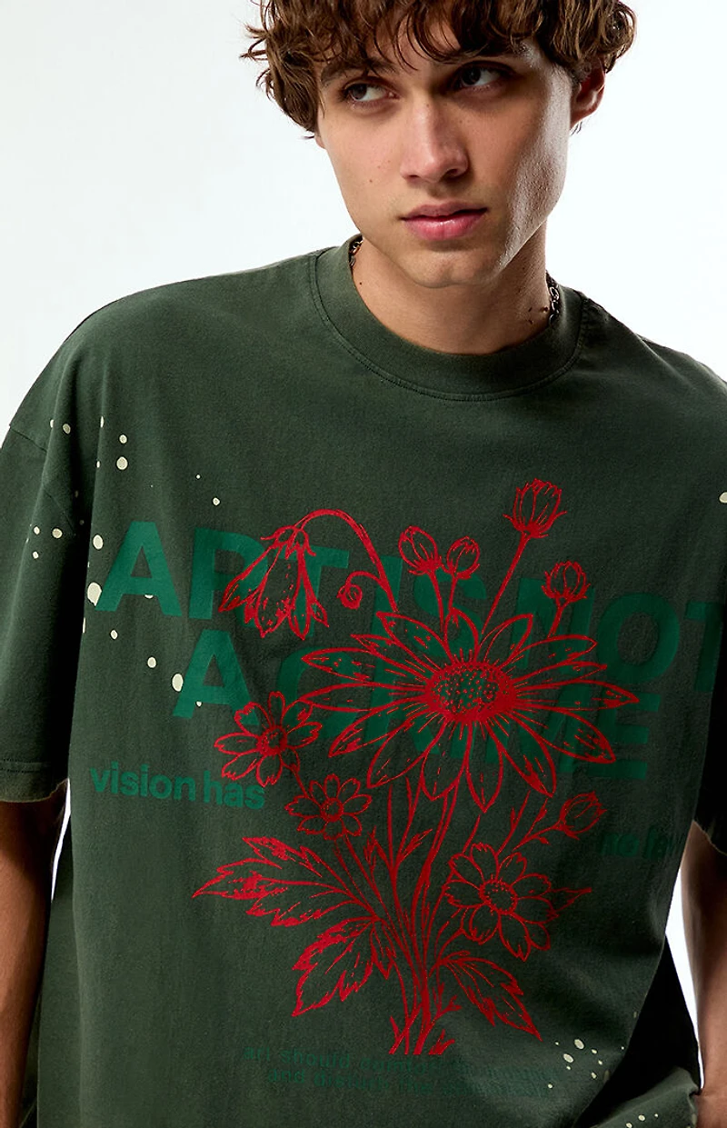 Pacsun Art Is Not a Crime Cropped Boxy T-Shirt