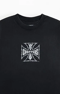 West Coast Choppers Barb Wire Iron Cross T-Shirt