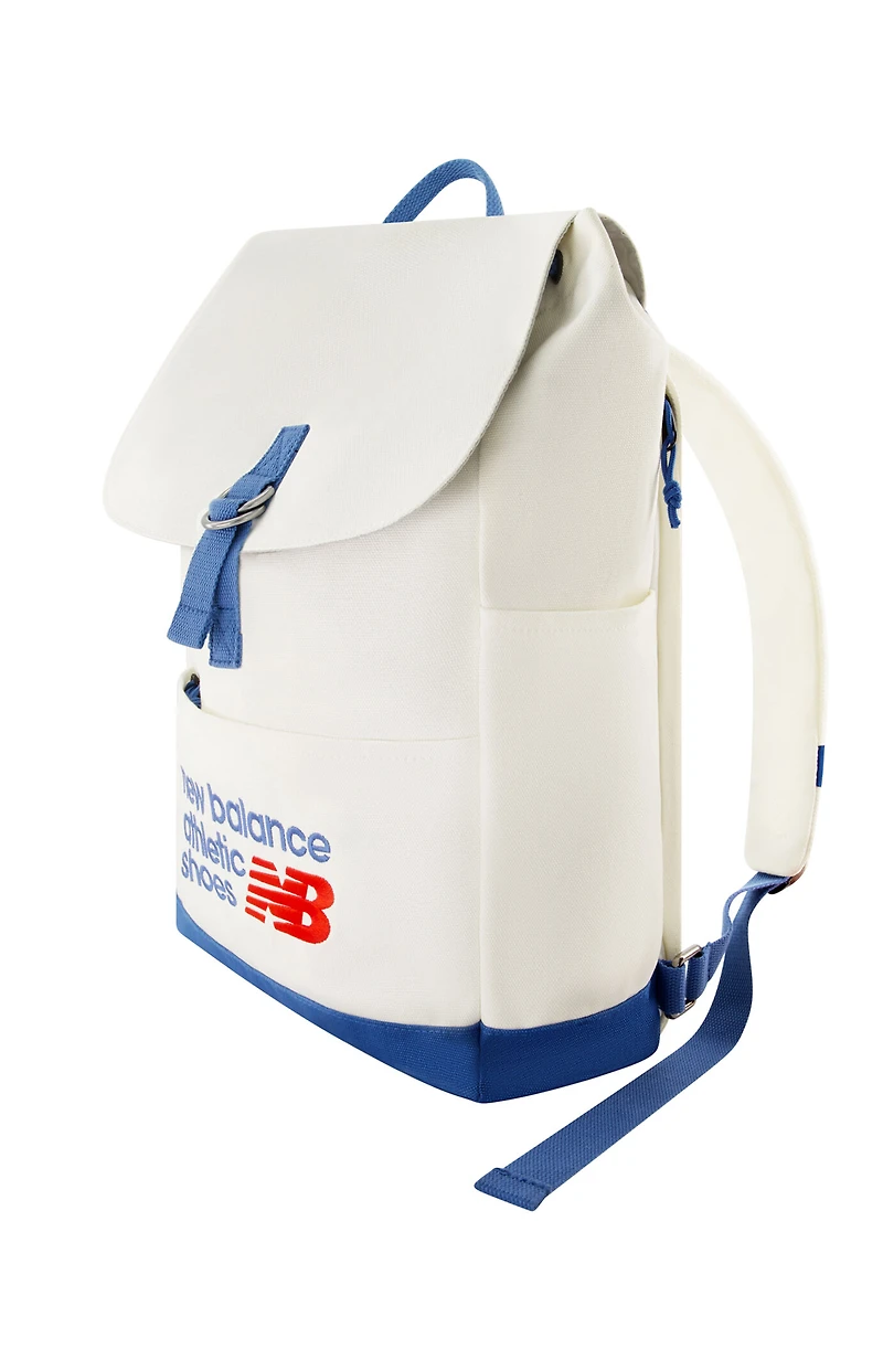 New Balance Blue & White Canvas Backpack