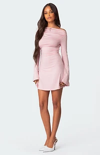 Edikted Leena Gathered Mini Dress