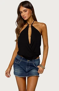 Edikted Metta Cutout Halter Top