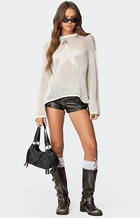 Edikted Seeing Stars Oversized Sweater