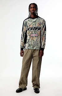 Pacsun Camo Mesh Long Sleeve Jersey