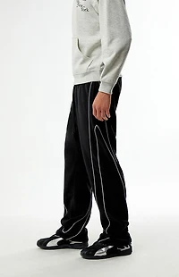Pacsun Black Piping Track Sweatpants