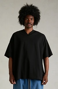 Fear of God ESSENTIALS Black V-Neck T-Shirt