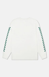 WeSC America Inc Kendrick Crazy Pizza Mock Neck Long Sleeve T-Shirt
