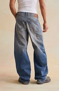 RARE DNM EDIT Tinted Dart Baggy Barrel Jeans