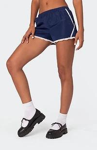 Edikted Kallie Lacey Track Shorts