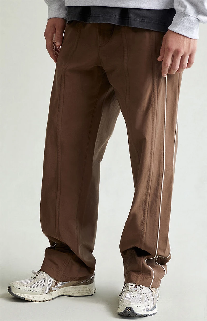 Pacsun Brown Bolton Baggy Track Pants