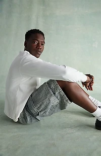 RARE DNM EDIT Jacquard Extreme Baggy Cargo Denim Shorts