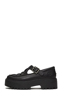 Timberland Women's Black Stone Street Buckle Mary Jane Shoes