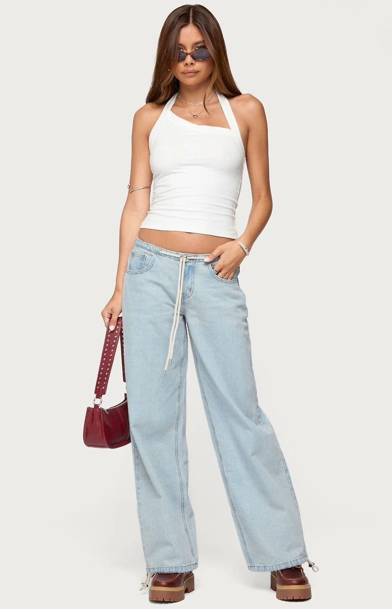 Edikted Kylan Asymmetric Halter Top