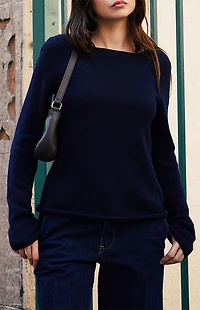 John Galt Blue Knit Sweater