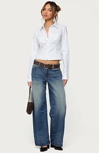 Edikted Laurna Tailored Button Up Shirt