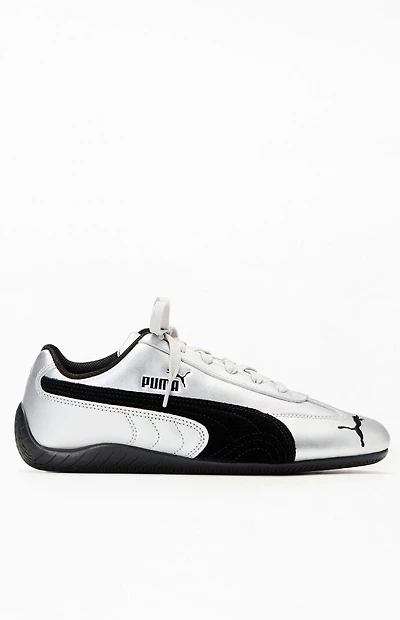 Puma Women's Silver Metallic Speedcat Sneakers