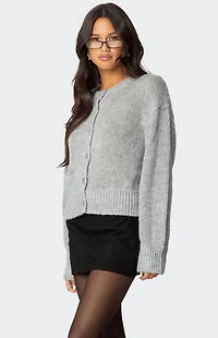 Edikted Freida Fuzzy Knit Cardigan