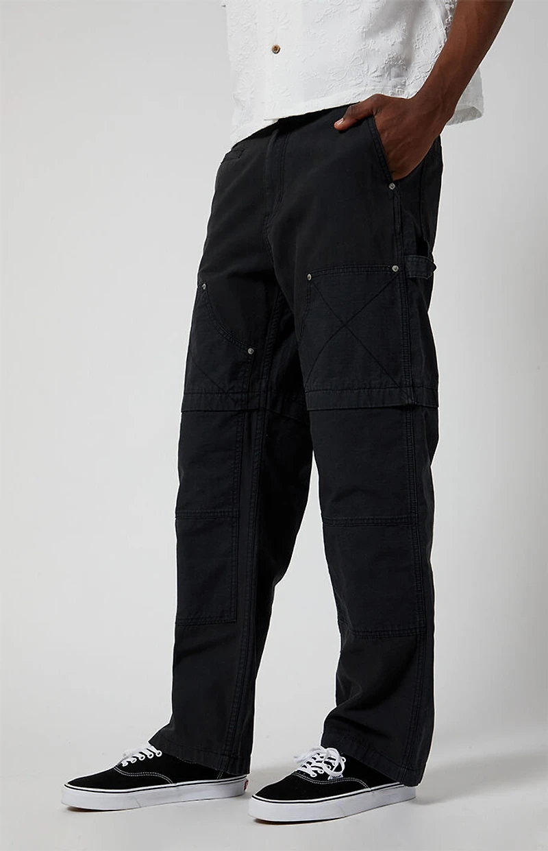 Pacsun Black Baggy Carpenter Cargo Pants