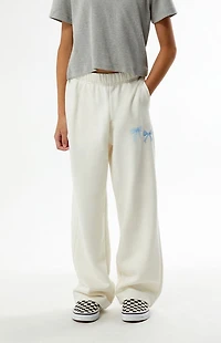 Pacsun Kids Off White Bows Baggy Sweatpants