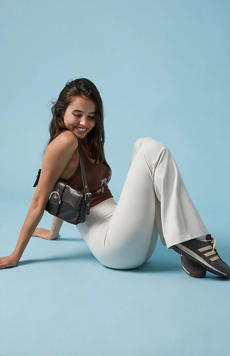 PAC 1980 WHISPER Active Ivory Franchise Flare Yoga Pants