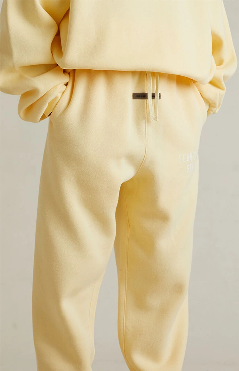 Fear of God ESSENTIALS Kids Garden Yellow Classic Fleece Sweatpants