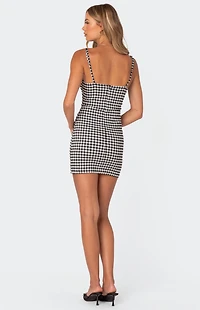 Edikted Connie Gingham Mini Dress