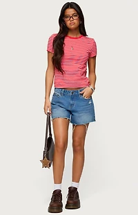 Edikted Nessie Striped T-Shirt