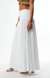 WEWOREWHAT Drop Waist Maxi Skirt