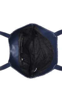 True Religion Dark Denim Horseshoe Charm Tote Bag