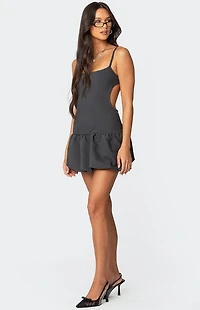 Edikted Backless Bubble Skirt Mini Dress