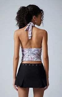 Third Charm Vanessa Deep V Halter Top