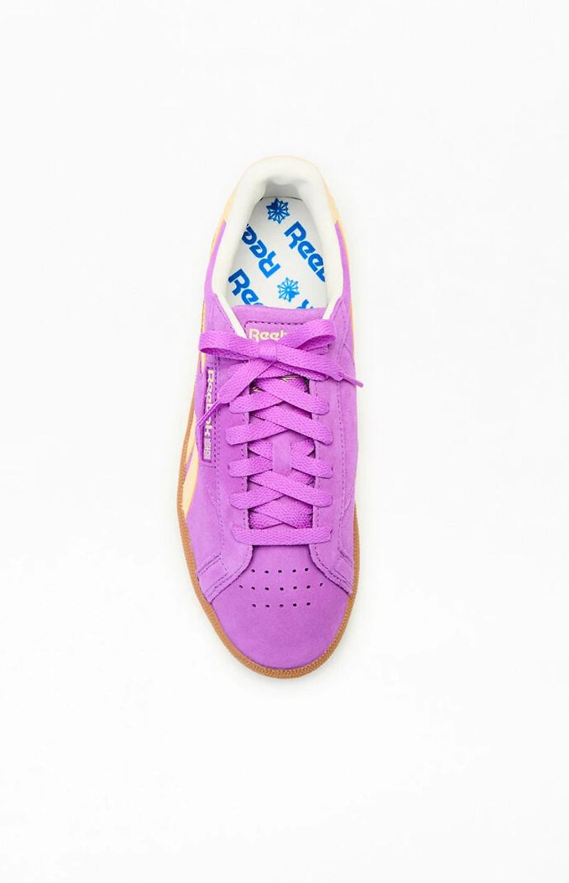 Reebok Women's Purple Club C Grounds UK Sneakers