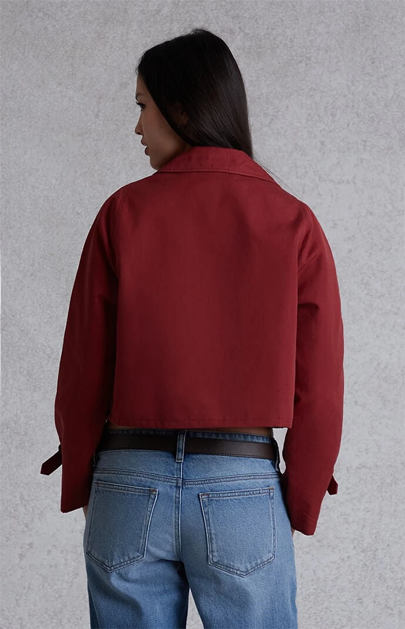Modern Renewal Cropped Trench Coat