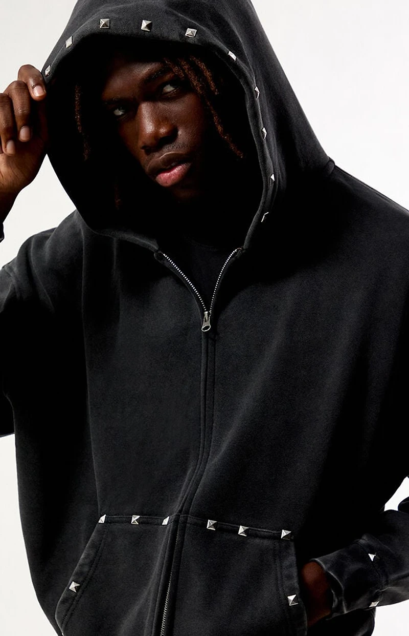 Pacsun Studded Full Zip Hoodie