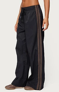 Edikted Kieran Stripey Nylon Track Pants