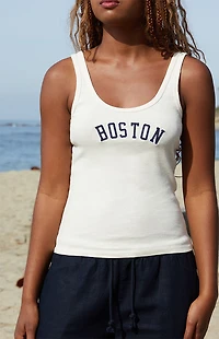John Galt Beyonca Boston Embroidered Tank Top