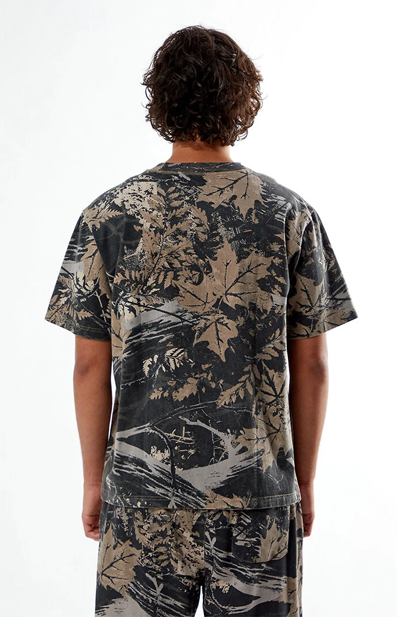 Pacsun Black Camo Oversized Fit T-Shirt