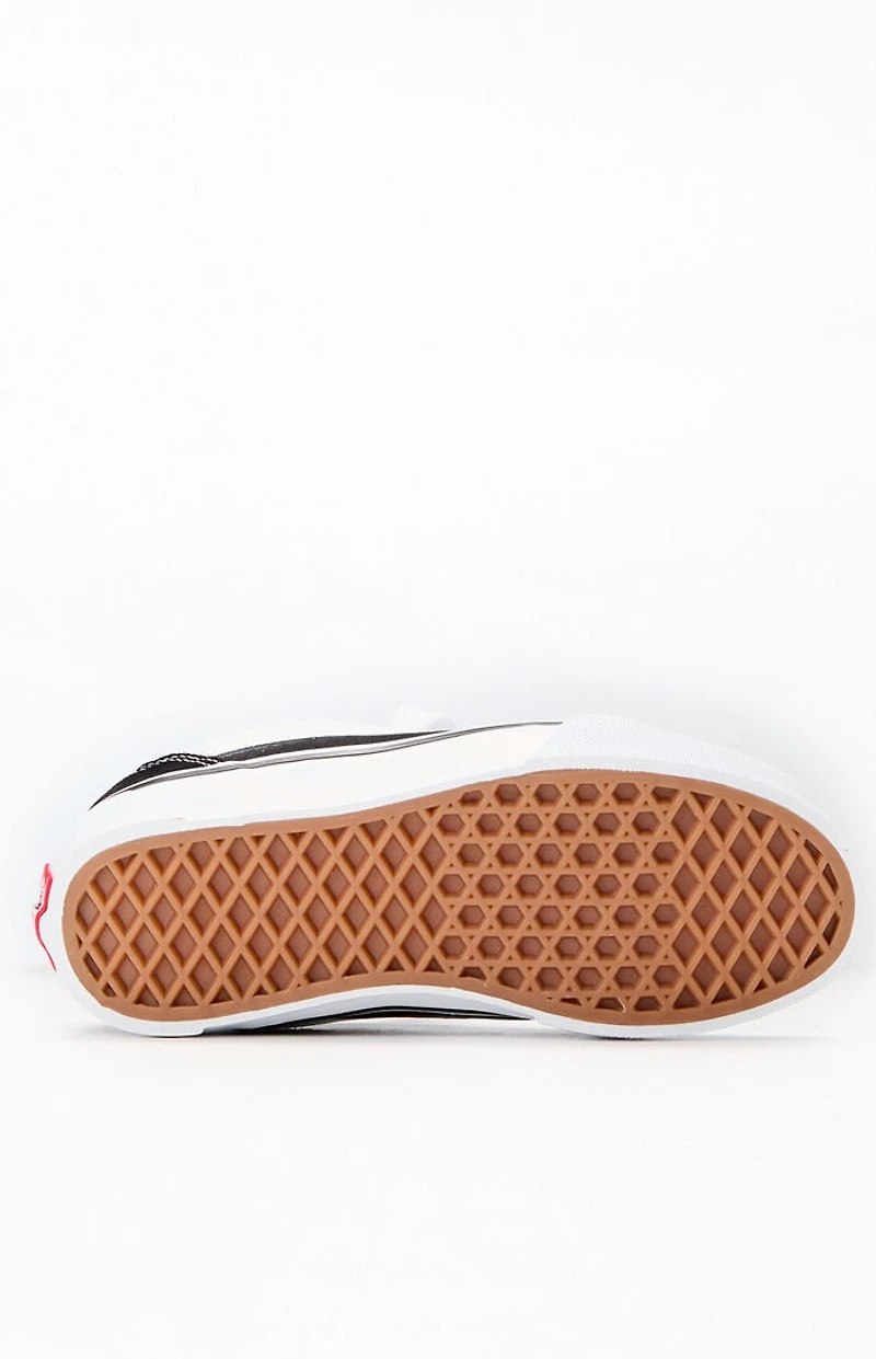 Vans Kids Black & White Knu Skool Shoes